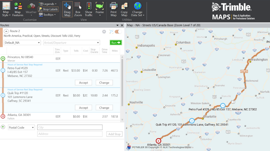 Latest News Trimble MAPS pc*miler